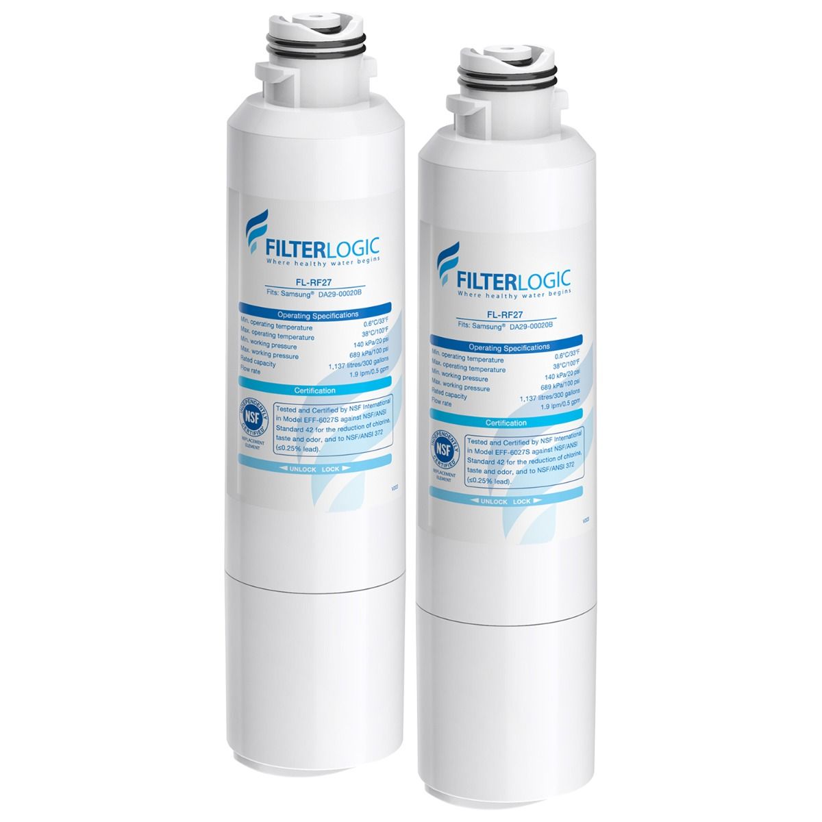 ICEPURE DA2900020B Refrigerator Water Filter Replacement for Samsung  DA2900020A, HAF-CIN/EXP, HAFCIN, KENMORE 469101, RF23J9011SR, RF28HFEDBSR