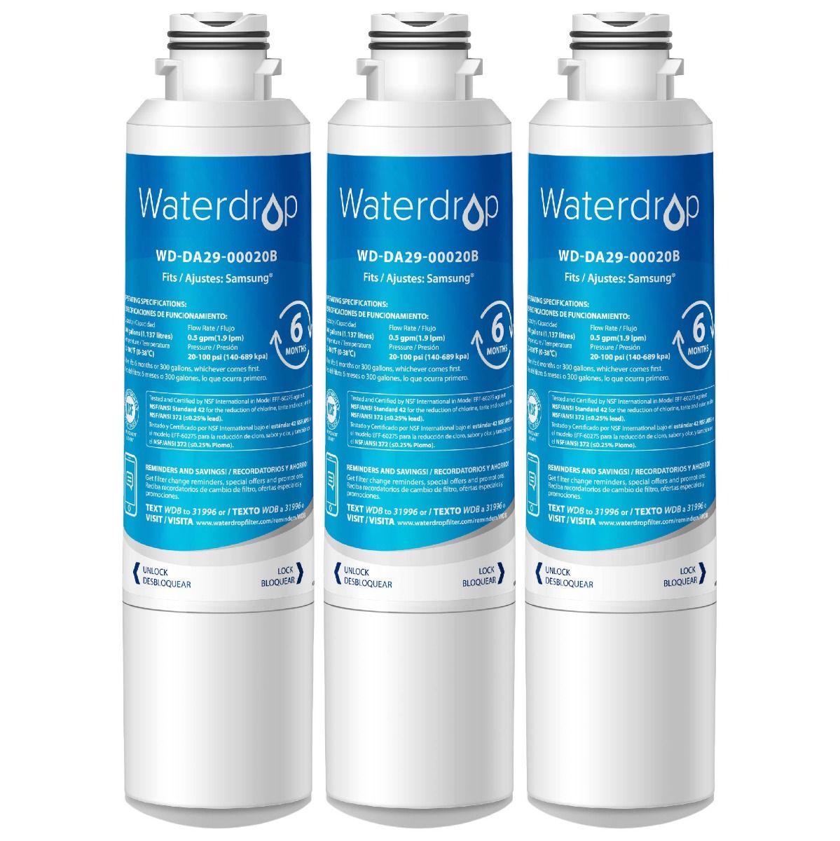 Refrigerator Filter. Water drop Plus. WDP-DA29-00020B For Samsung