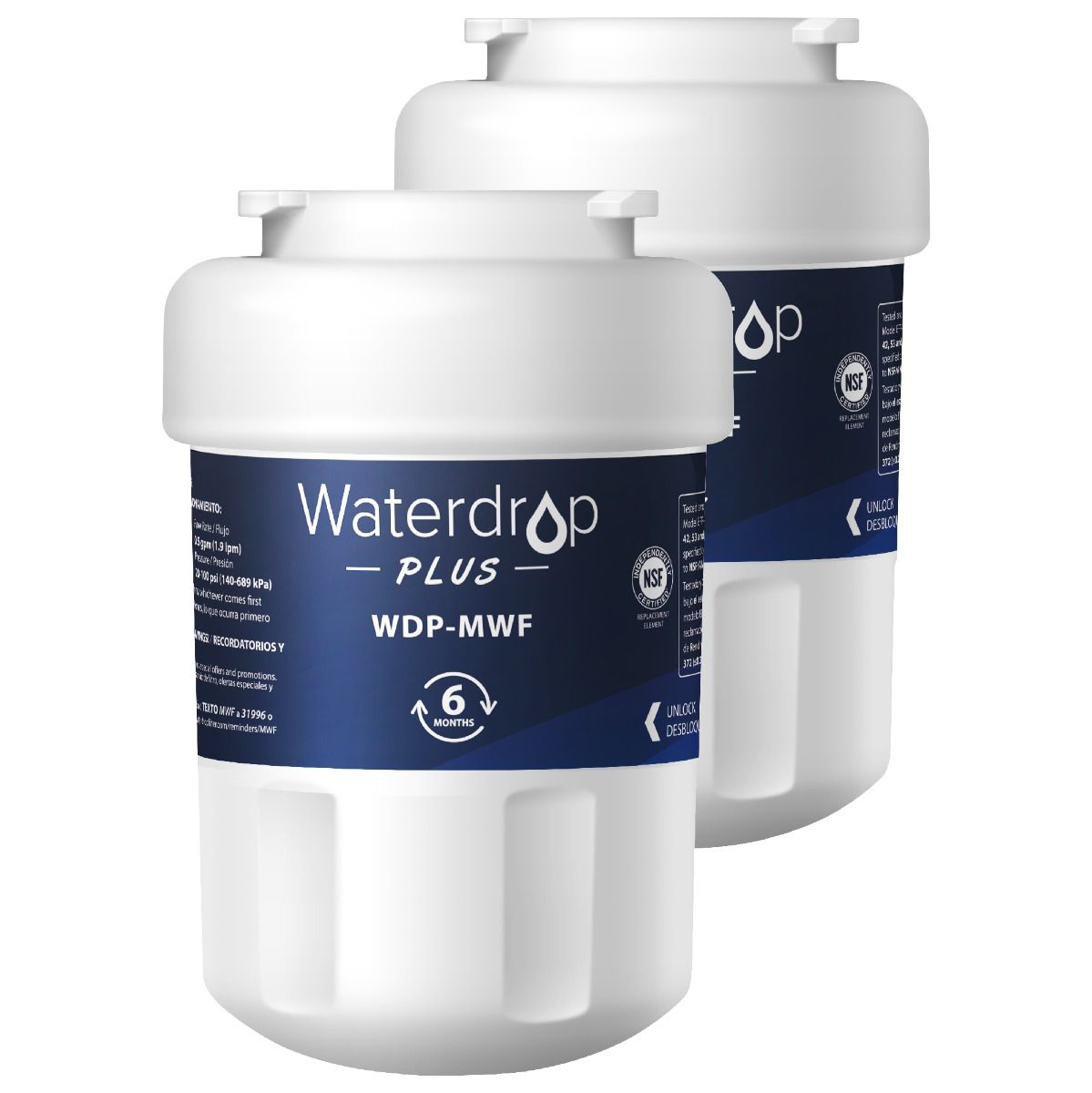 AQUACREST MWF Replacement for GE® MWF, MWFA SmartWater, Kenmore 469991  Refrigerator Water Filter 