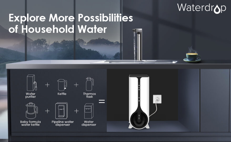 Tankless RO Instant Hot Water Dispenser System - Waterdrop K6